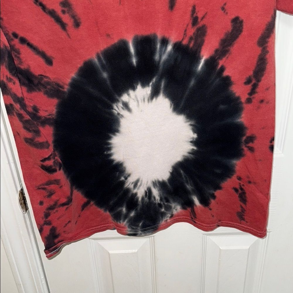 Goosebumps Red and Black Tie-Dye T-Shirt - Picture 7 of 8